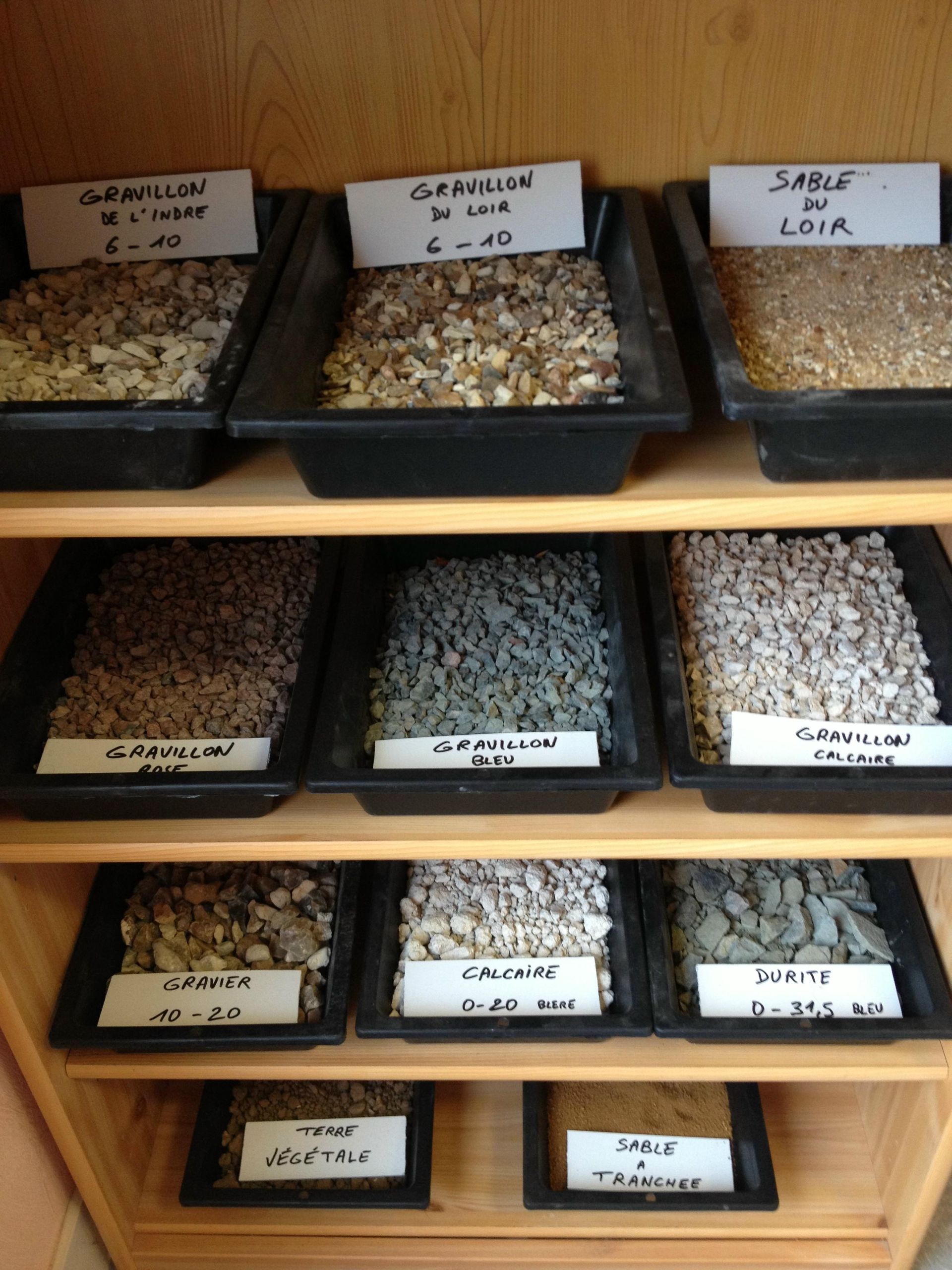 Nos choix de granulats