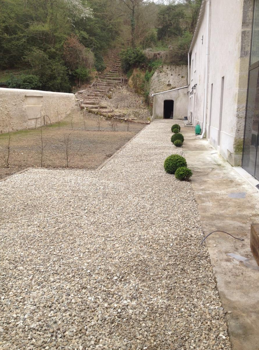 Gravier pour aménager une cour