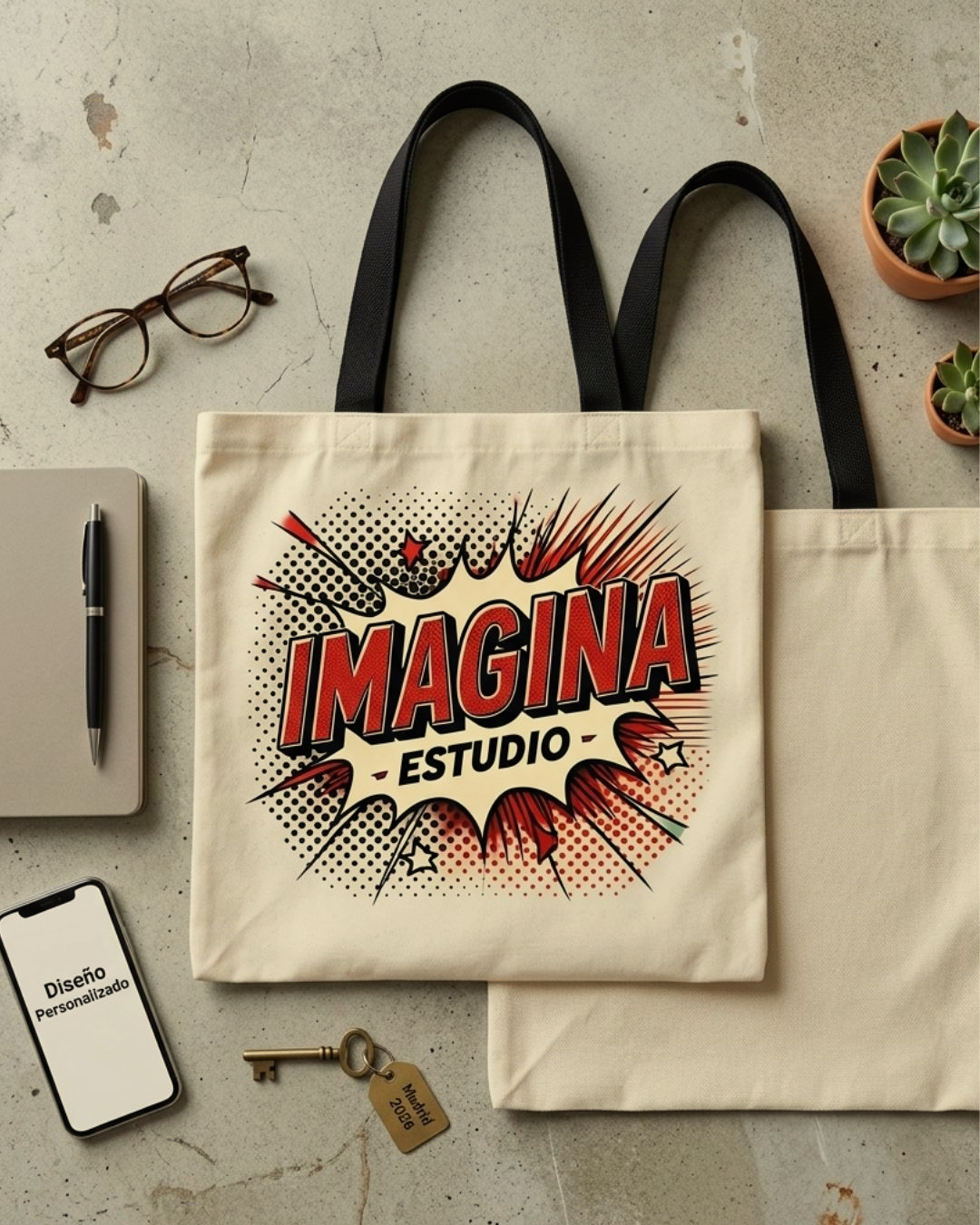 Tote bag personalizada con el logo de