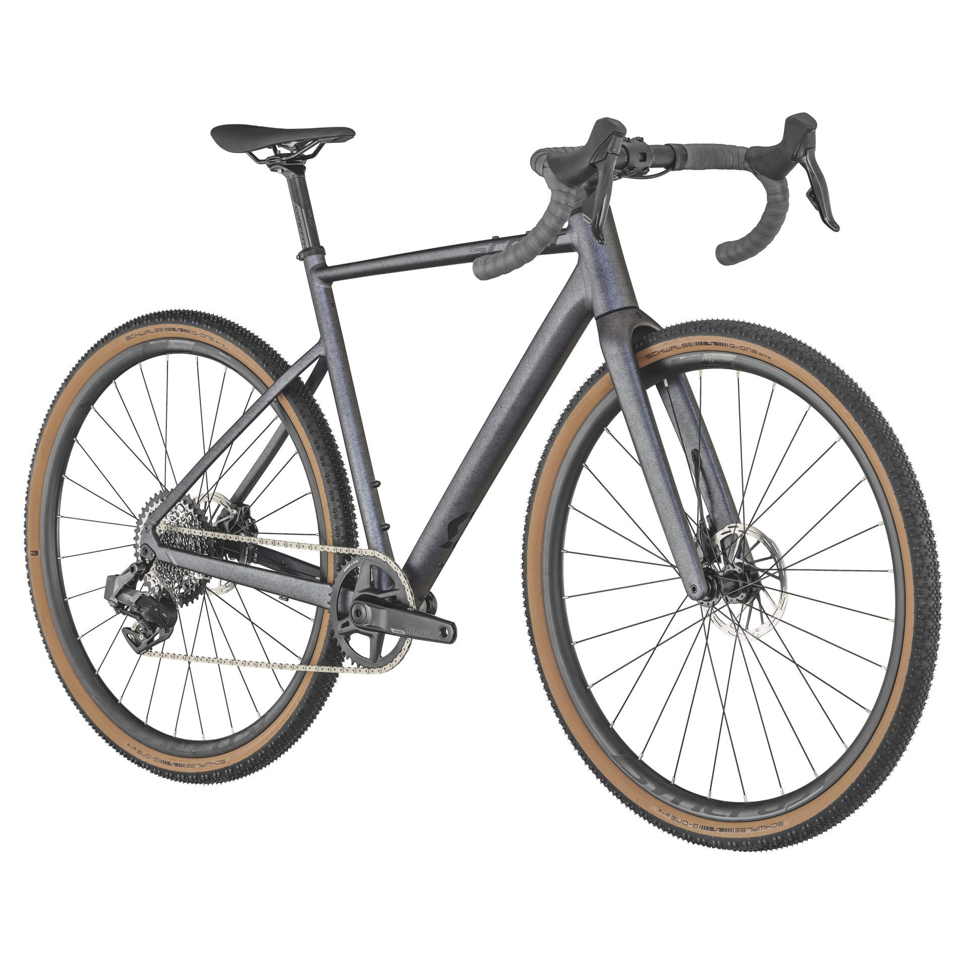 Un vélo gravel gris