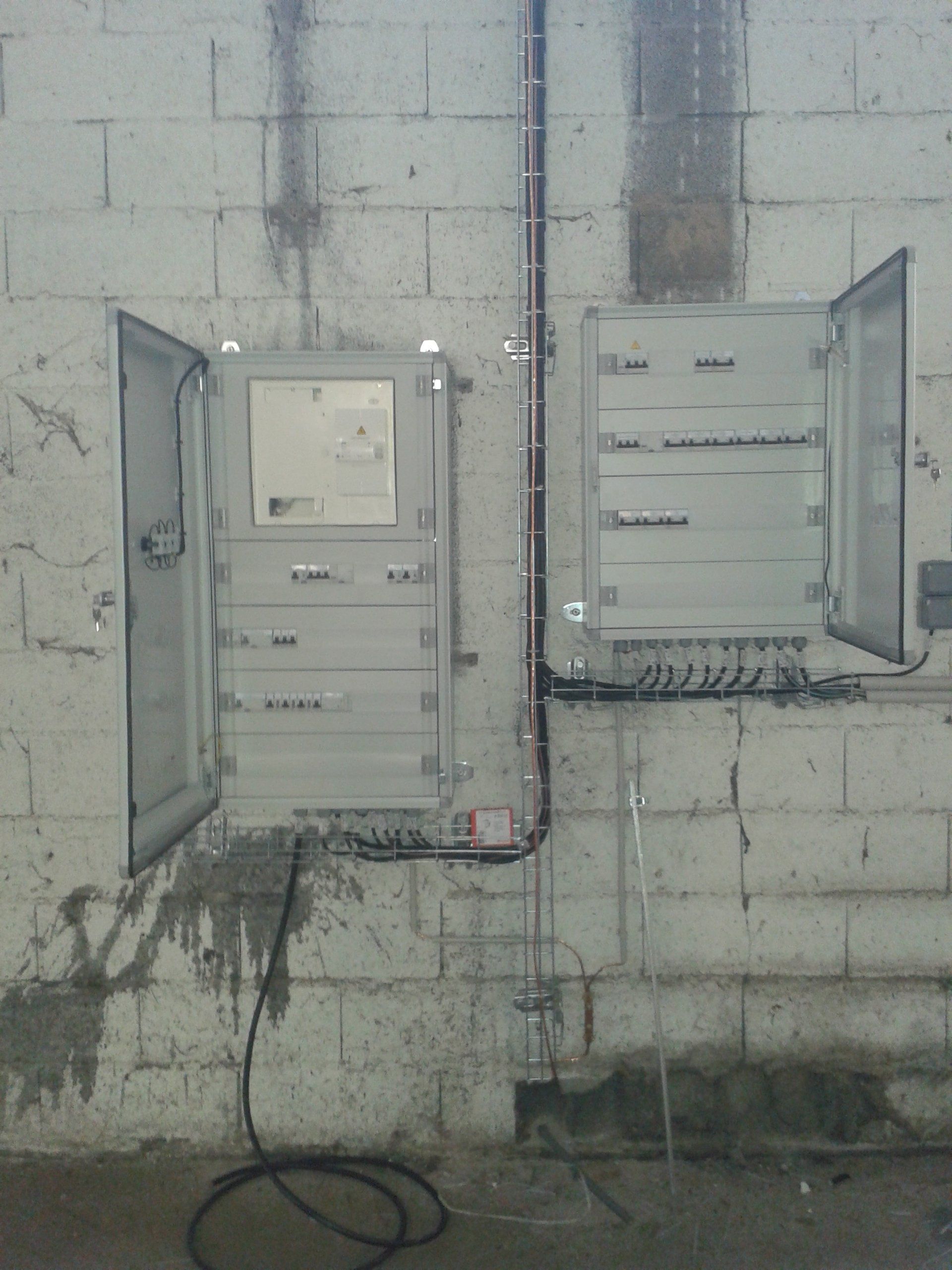 Installation d'électricité industrielle