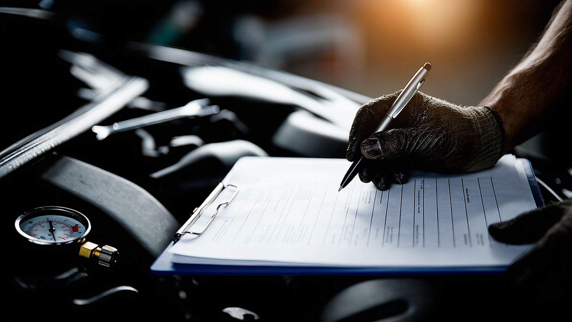 Liste d'un contrôle technique et moteur