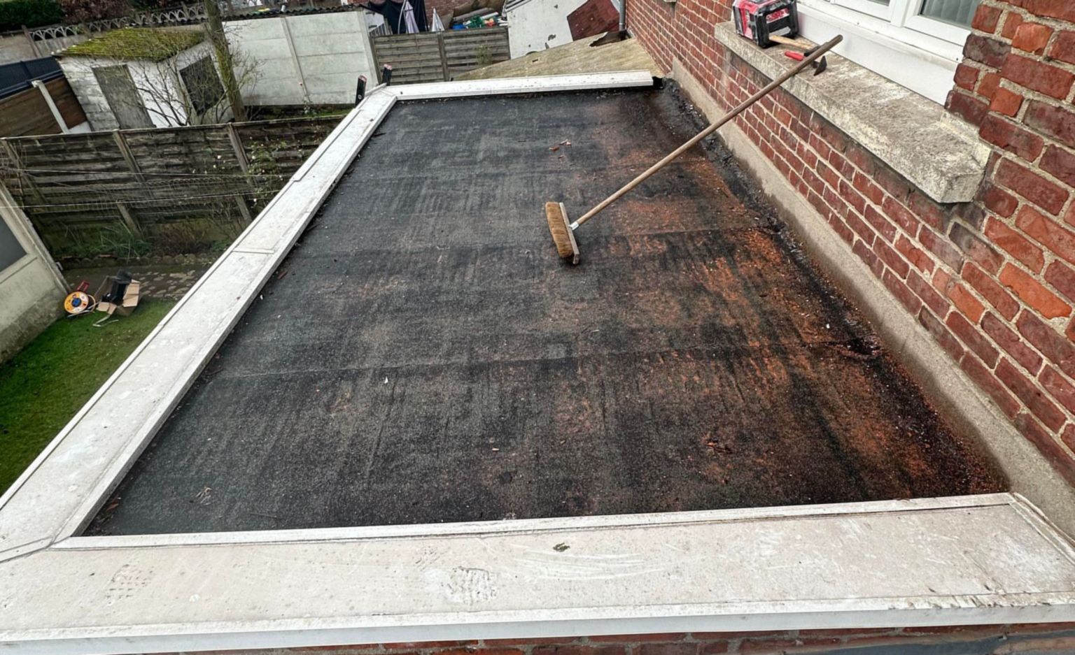 Chantier en cours : toit terrasse