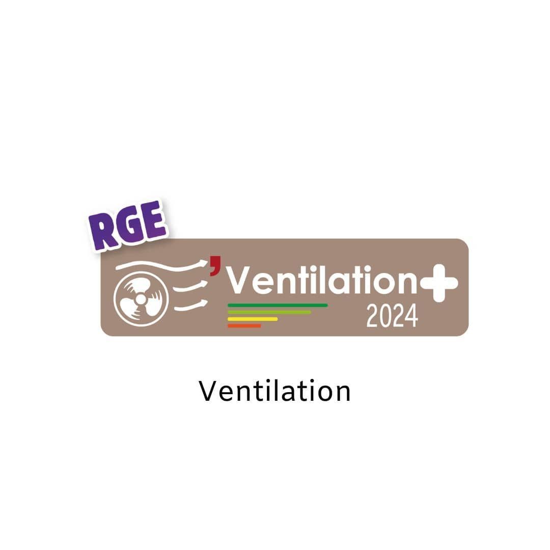 Logo de la qualification RGE Ventilation+ 2024