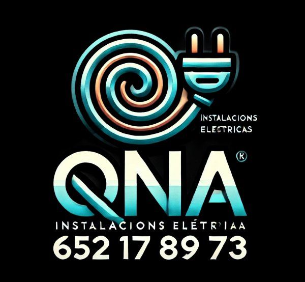 Logotipo que combina un botón de encendido, una hélice de ADN y un enchufe.