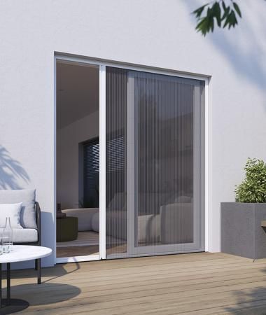 Porte vitrée coulissante
