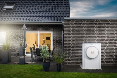 Bosch Wärmepumpe im Garten