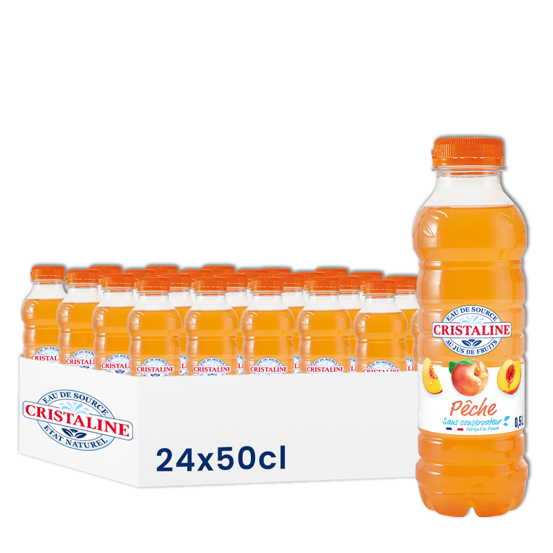 Carton de 24 bouteilles d'eau Cristalime