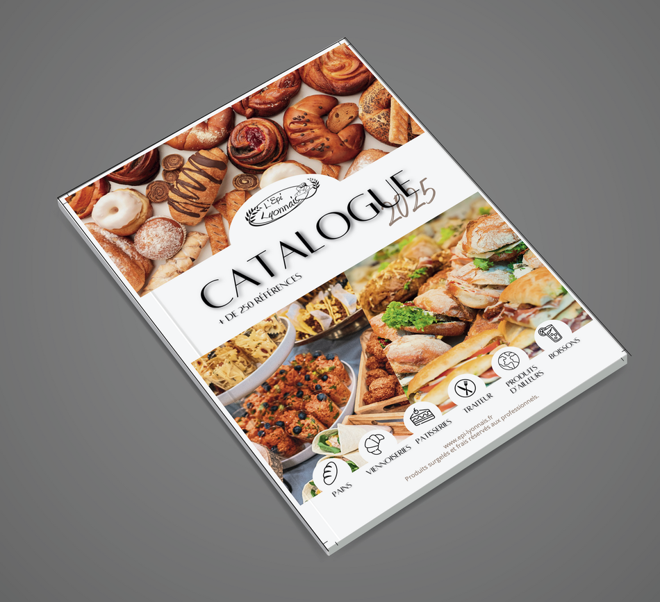 Un catalogue avec un tas de nourriture dessus