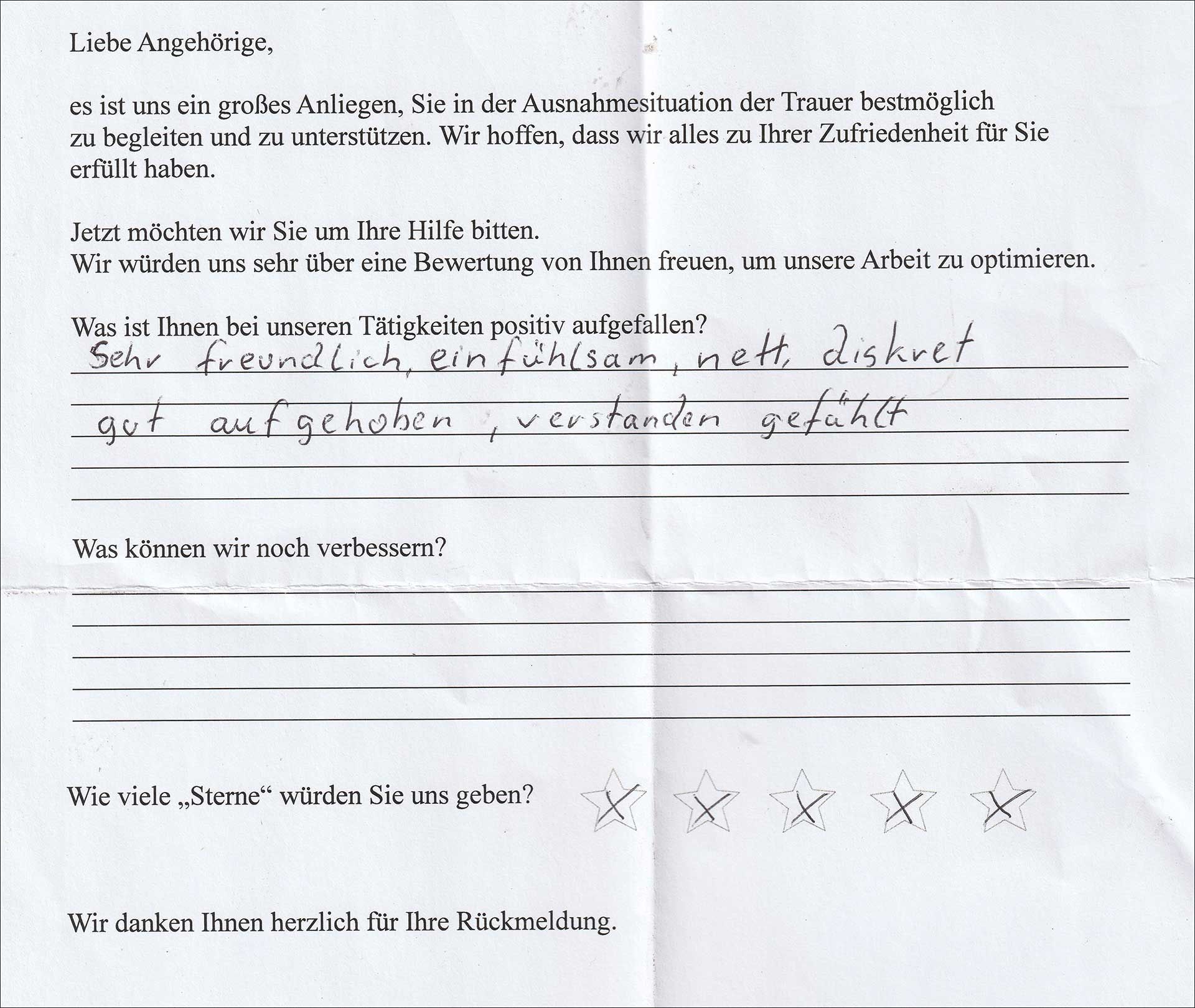 Kundenbewertung
