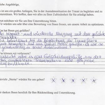 Kundenbewertung Juni 2020