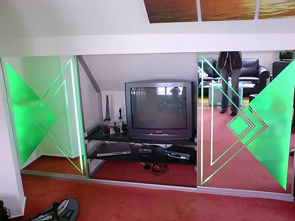 Schiebeanlage im Schlafzimmer