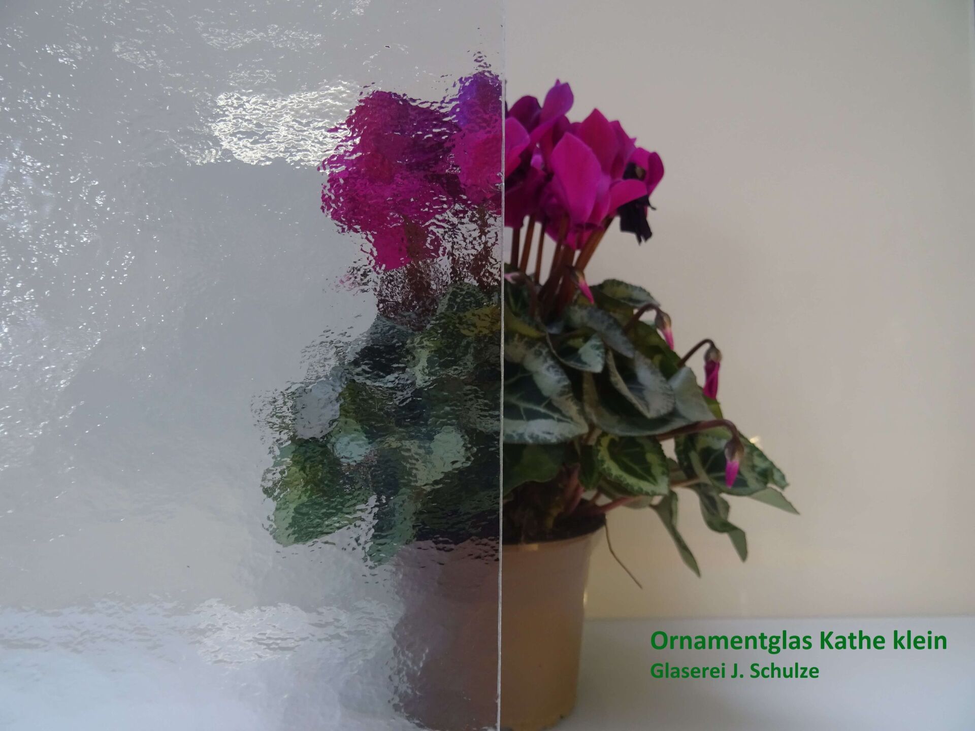 Ornamentglas verschwommen
