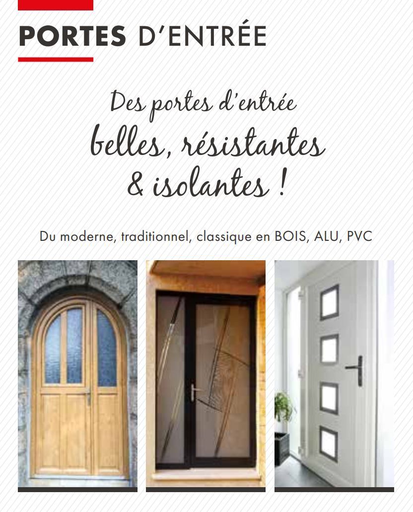 Trois types de porte d'entrée