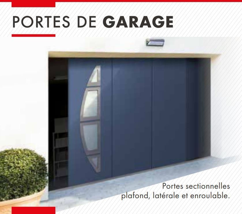 Une porte de garage