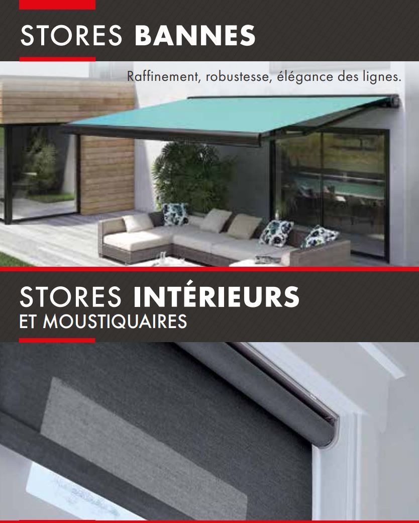 Store à banne et store intérieur