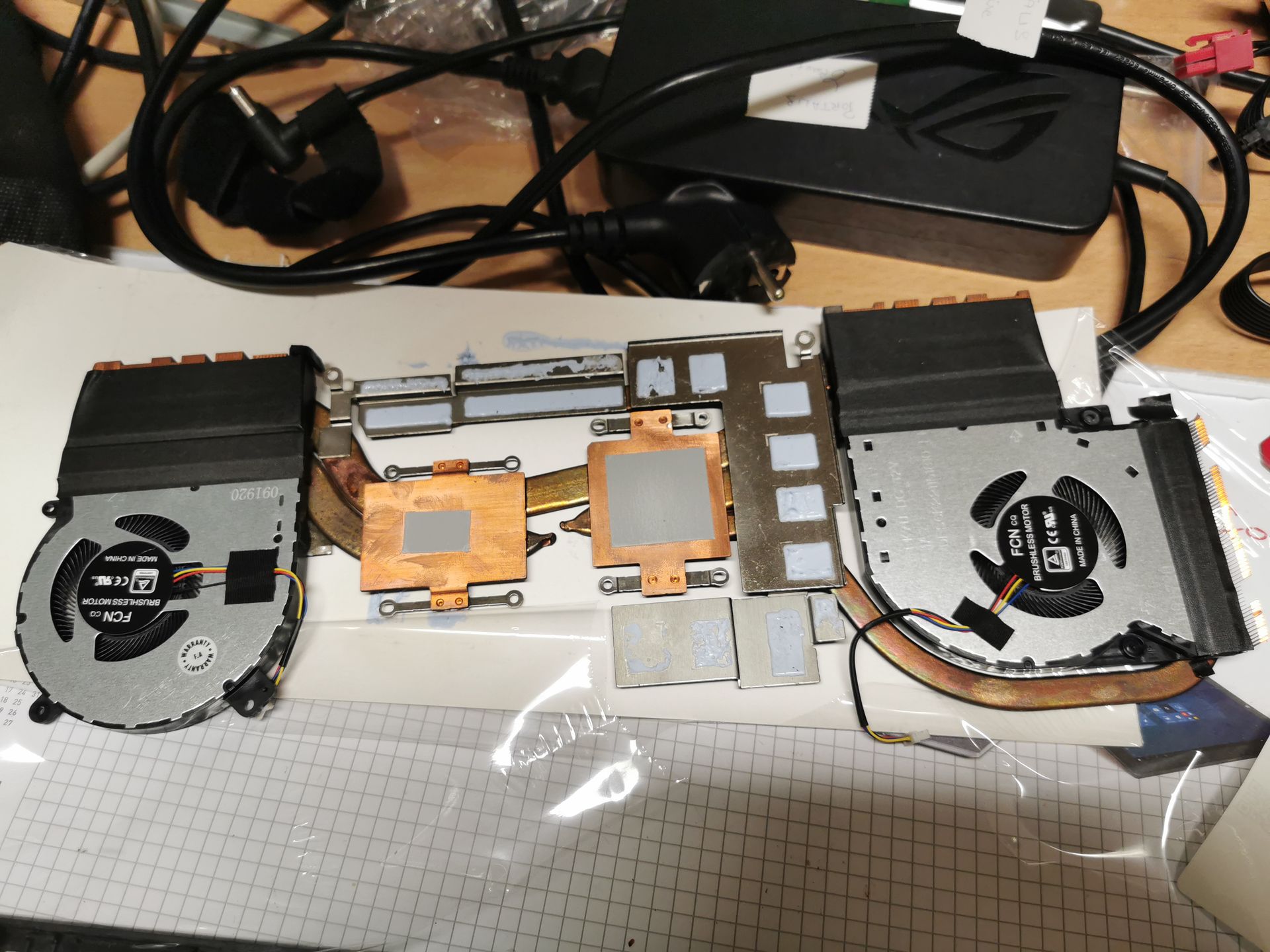 Changement de pads et pâte thermique