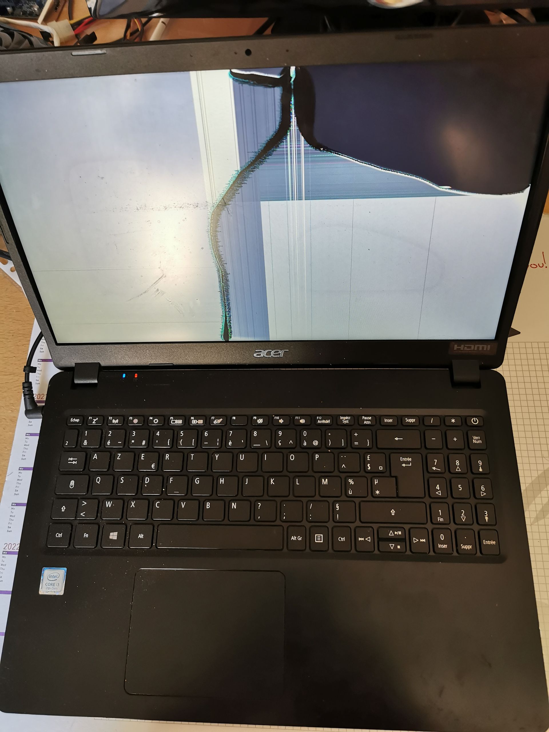 Remplacement de l'écran d'ordinateur portable