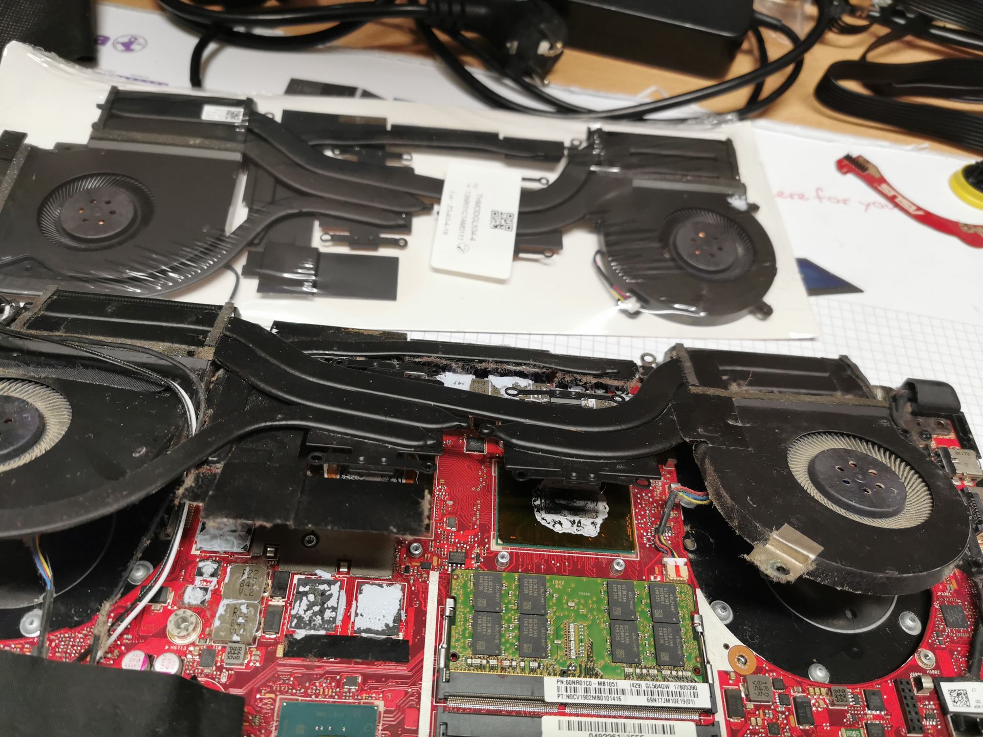 Remplacement du système de refroidissement