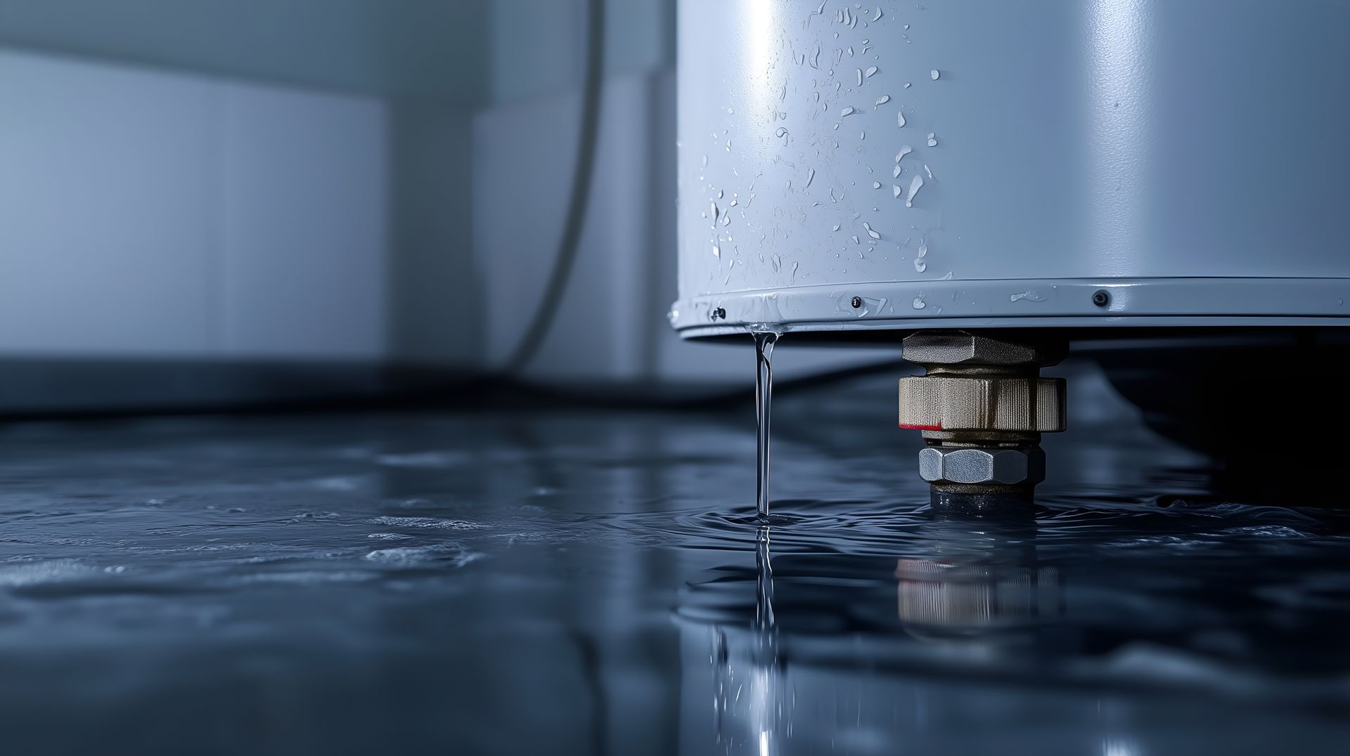 Un chauffe-eau qui présente une fuite.