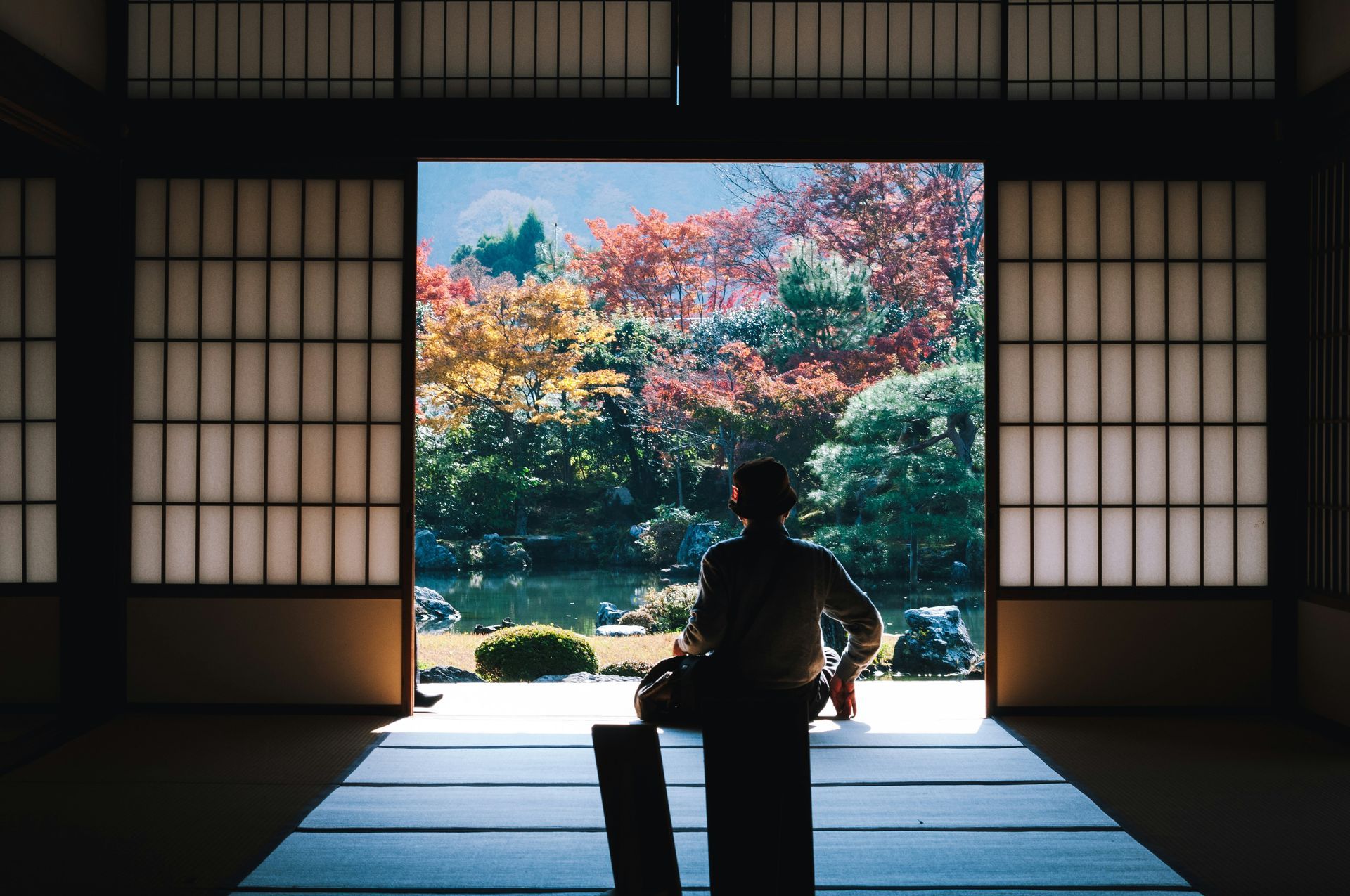 Interior de un Ryokan tradicional