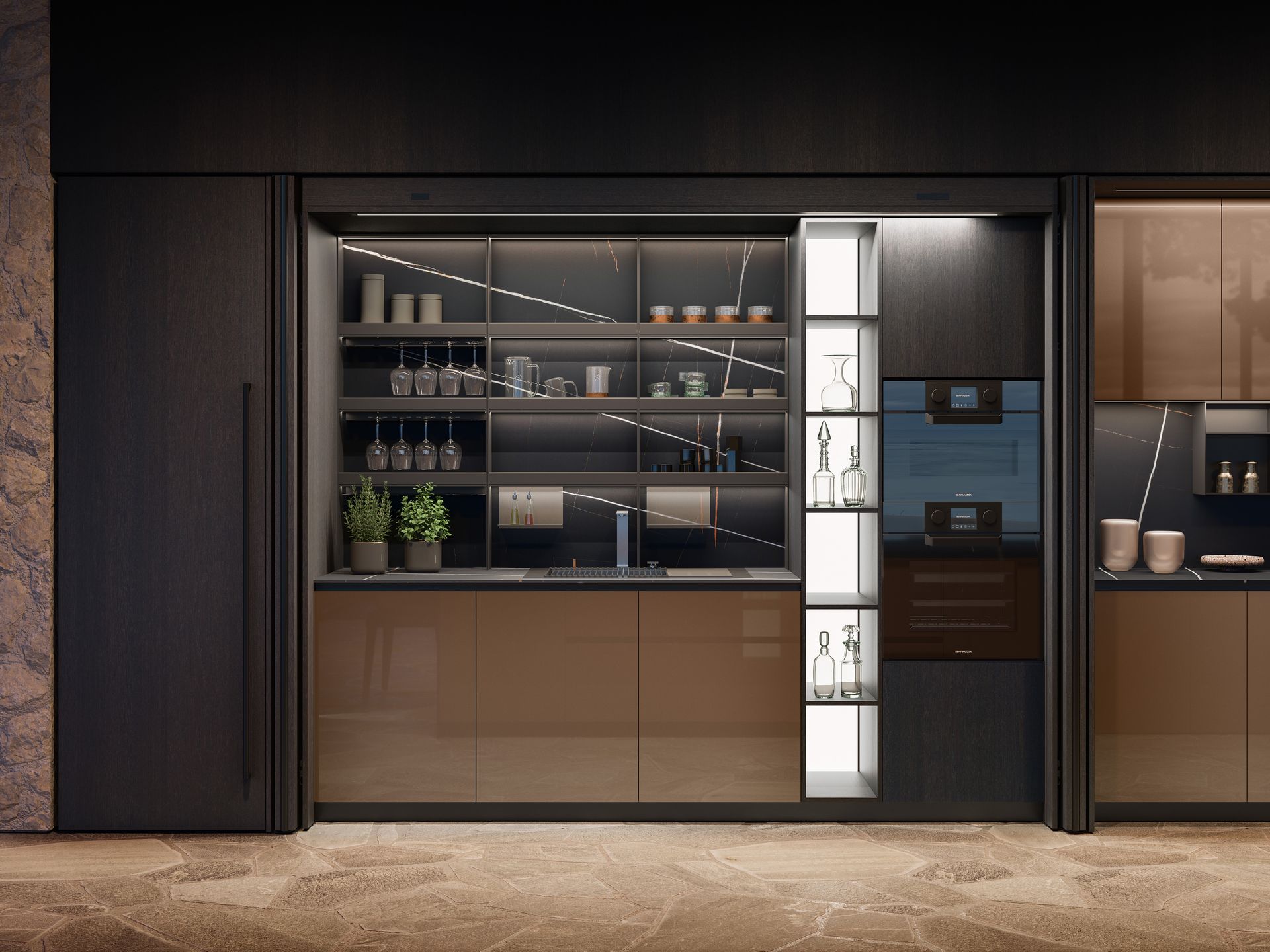 Buanderie transparente