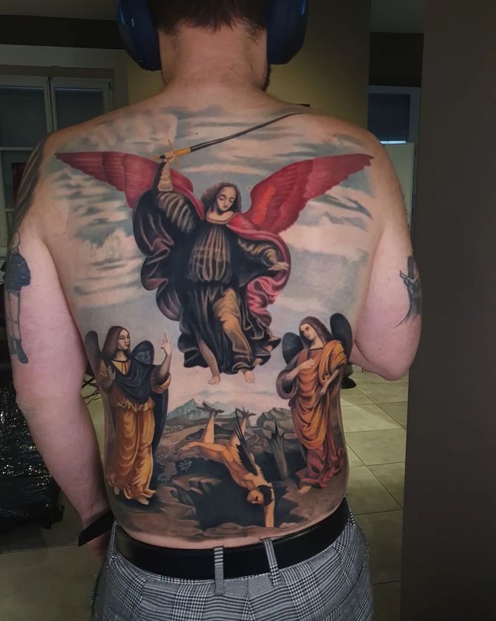 Tatouage dans le dos