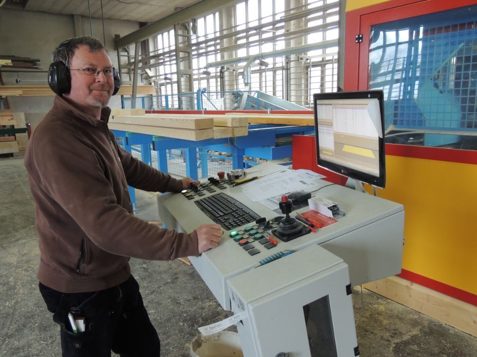 Verpackte Holzlatten