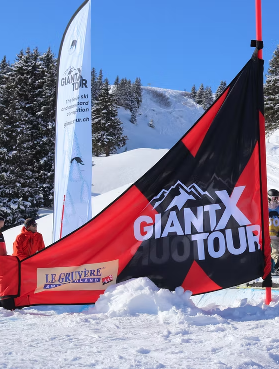 Porte de slalom snowboard. Giant X Tour