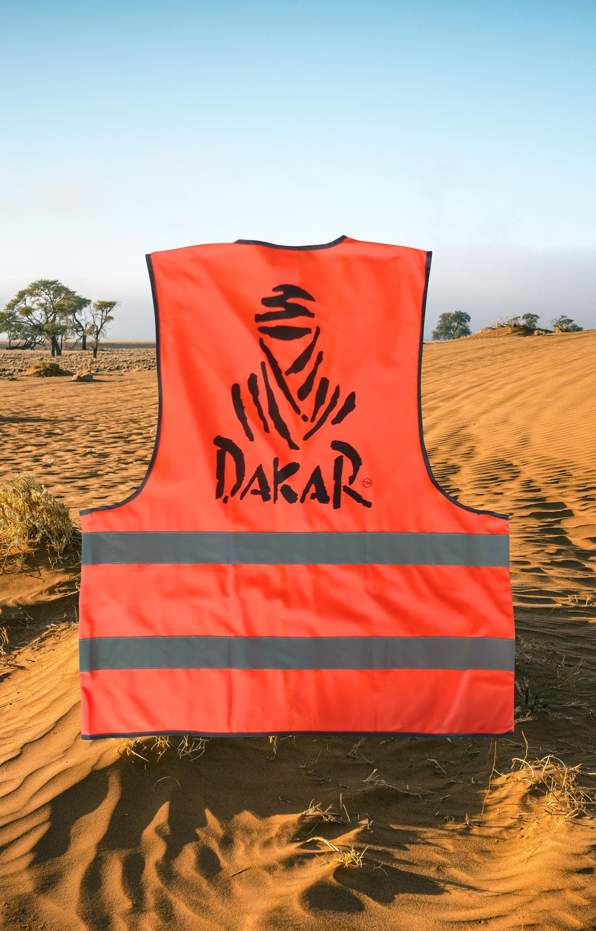 Transfert DAO sur gilet de sécurité. DAKAR