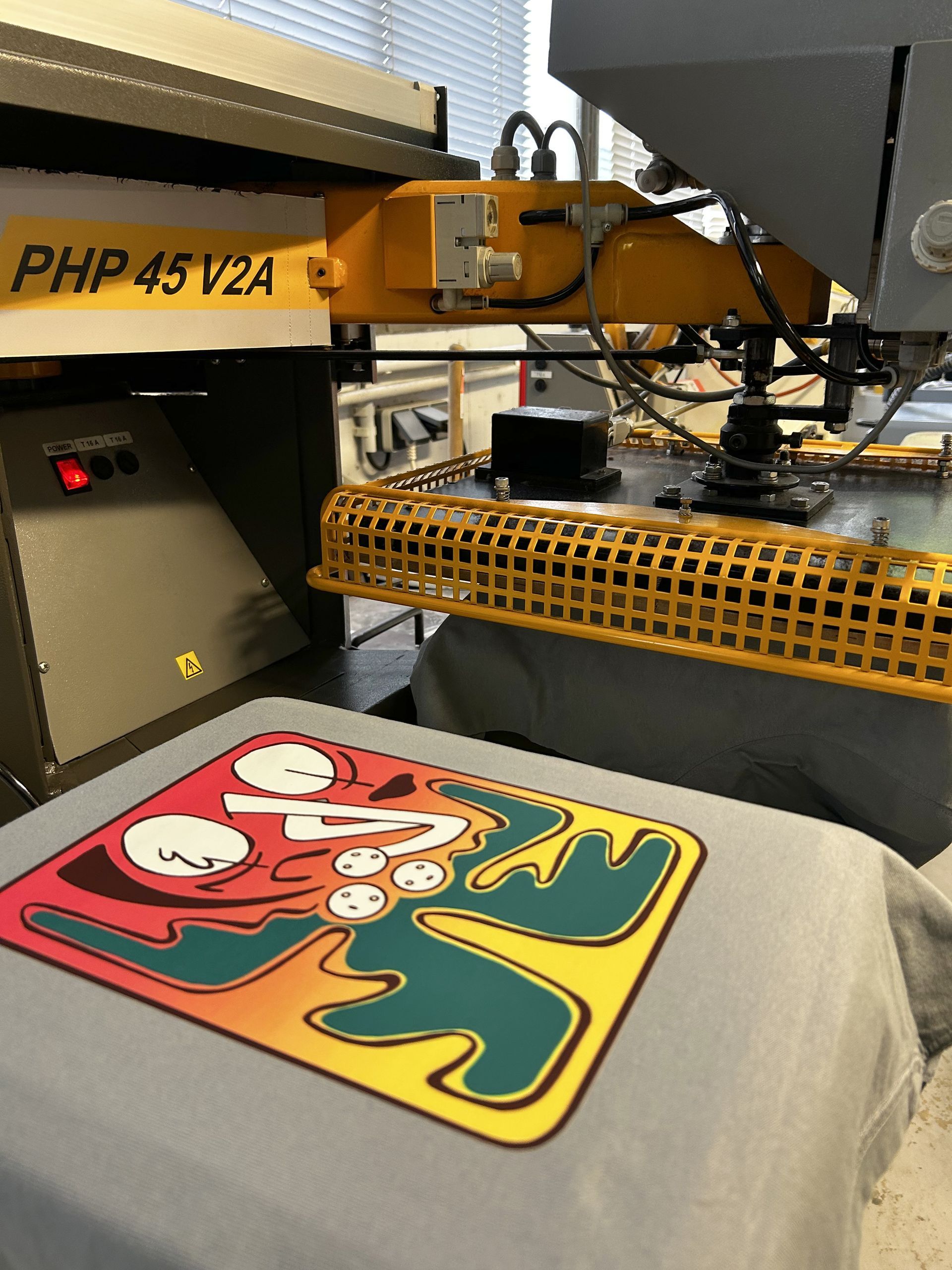 Presse pour transfert textile