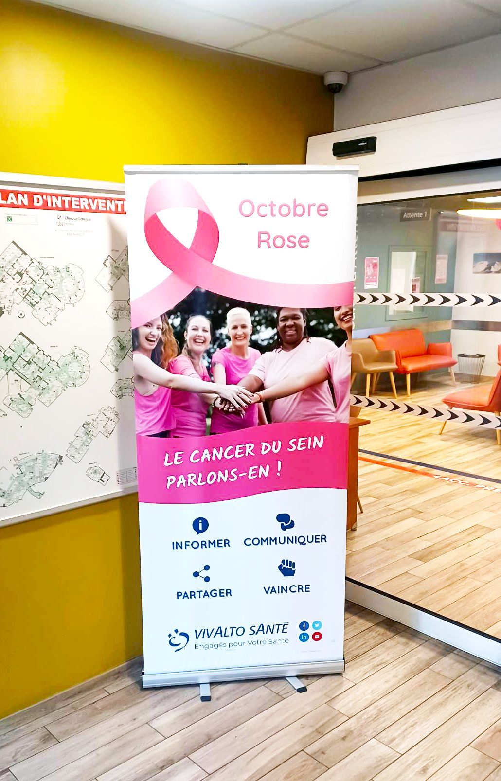 Roll-up Octobre rose