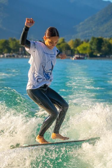 Dossard extensible en Lycra, Skiwake74, chamionnat d'europe de wakesurf 2025