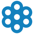Logo Blume blau