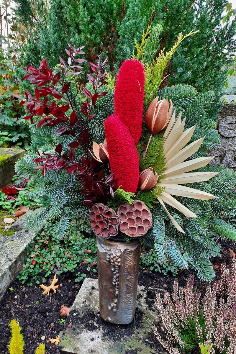 Winterliches Blumengesteck