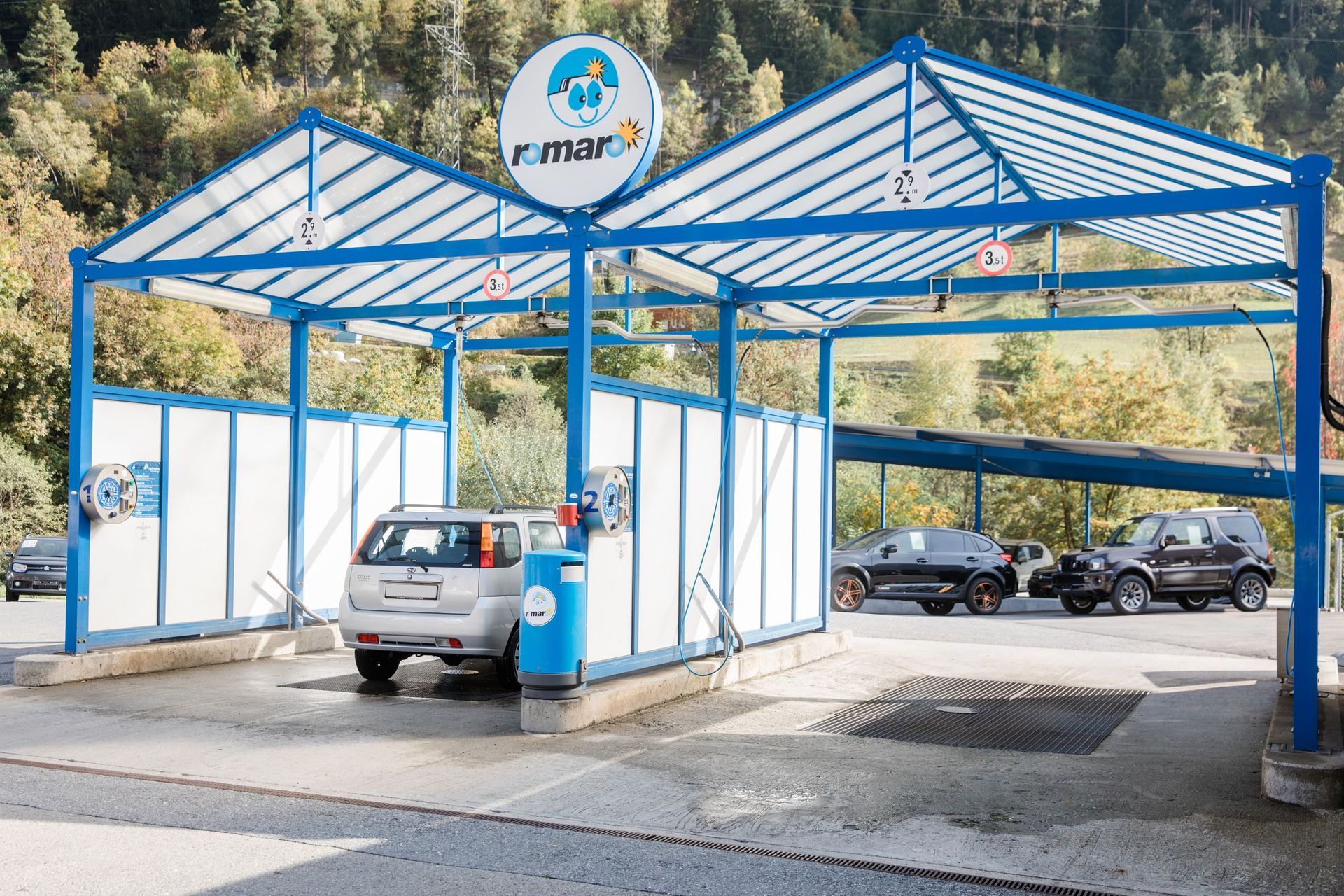 Waschanlage - Garage Carosserie Wyssen AG - Mörel-Filet / Furka