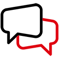 Deux bulles de dialogue superposées