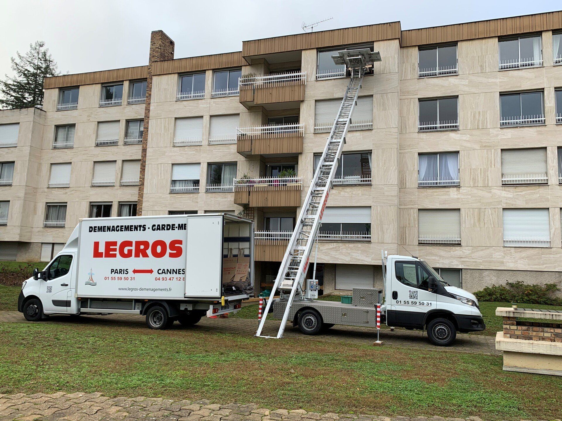 Intervention de monte-meubles pour un appartement