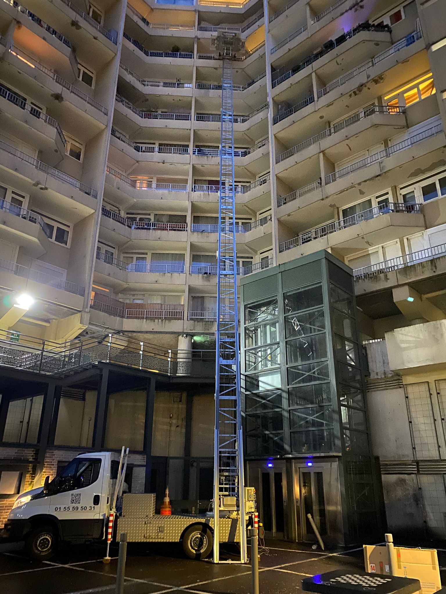 Déménagement sur immeuble 