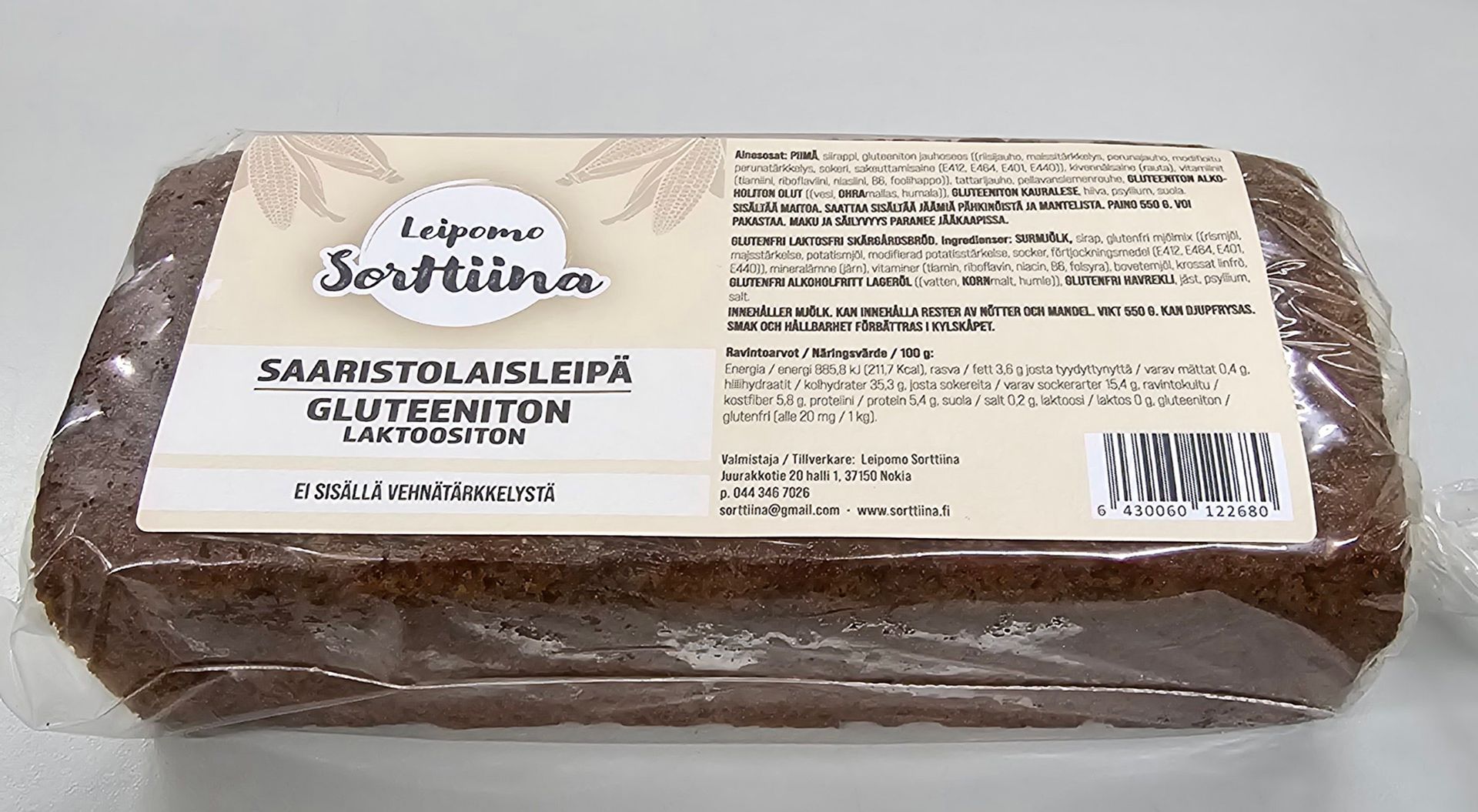 GLUTEENITON SAARISTOLAISLEIPÄ (L, G)