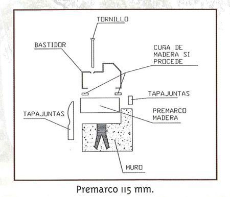 Un diagrama en blanco y negro de un Premarco de 115 mm.