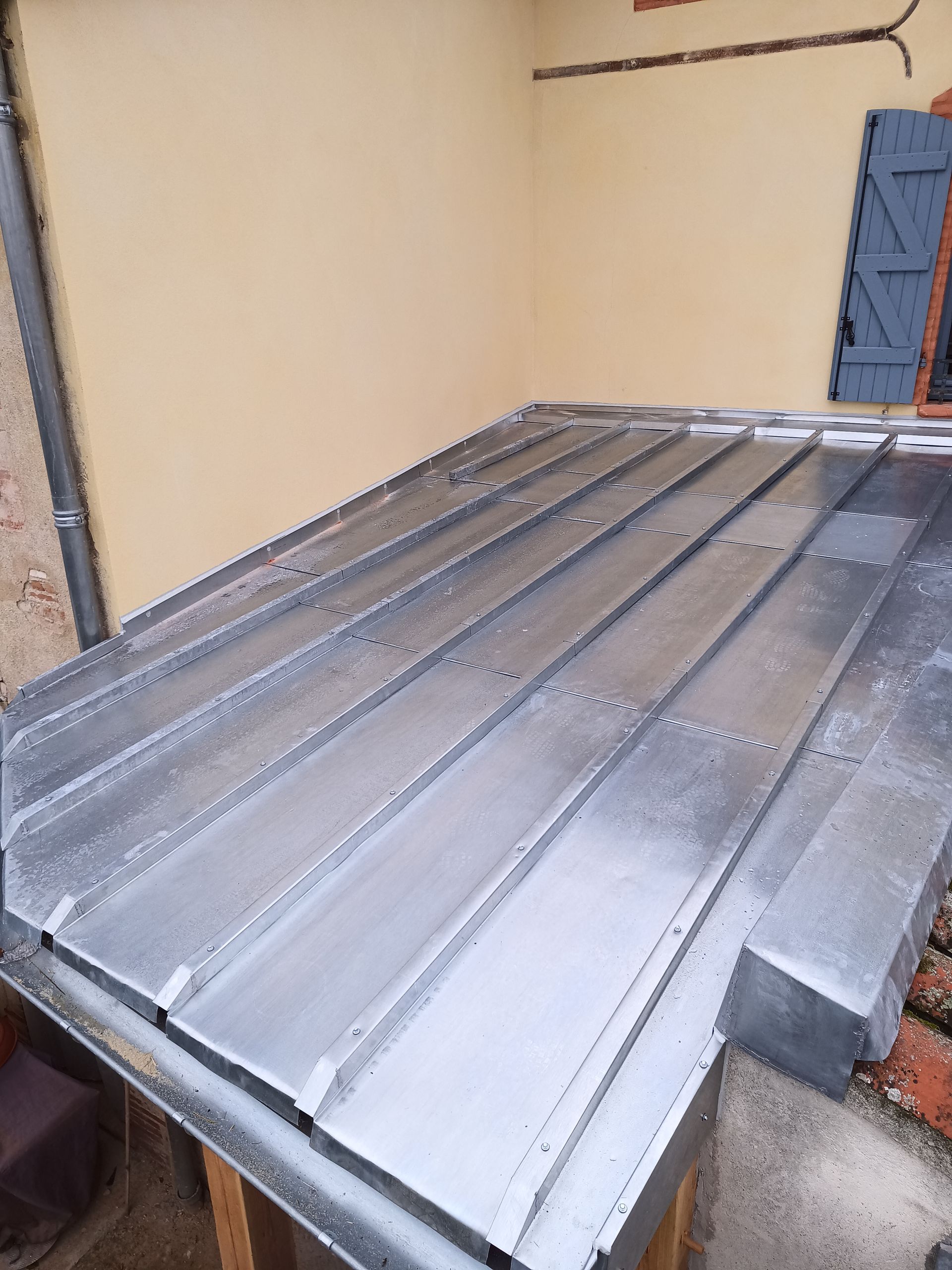 Toiture en bac acier