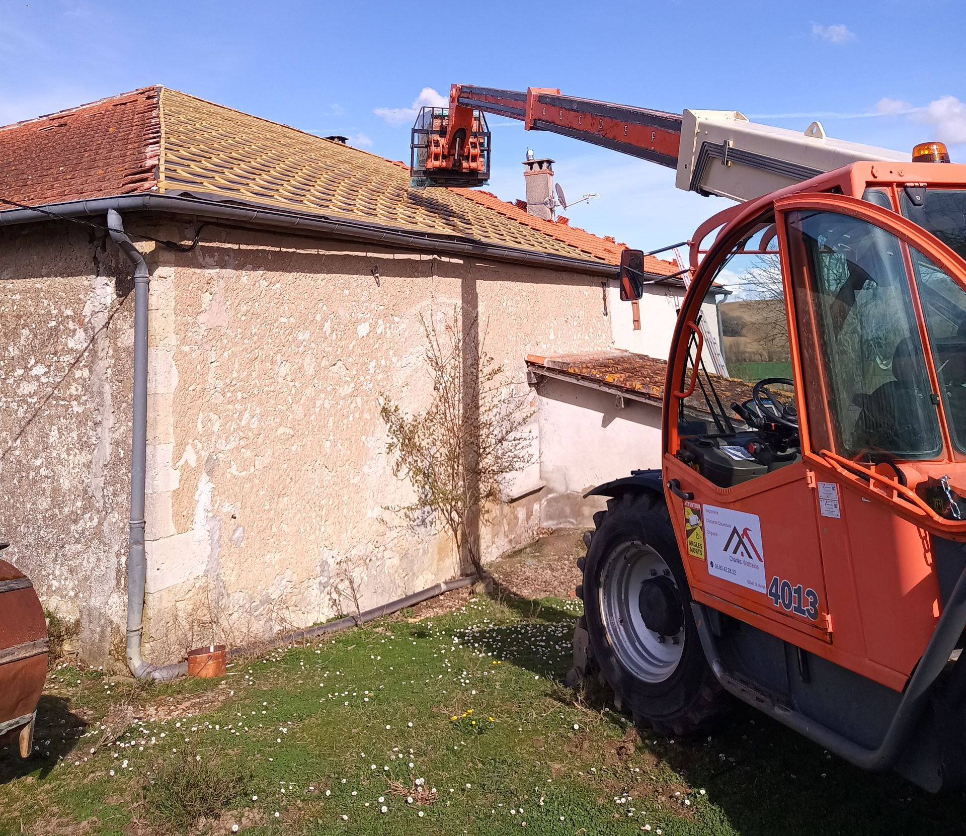 Toiture en bac acier