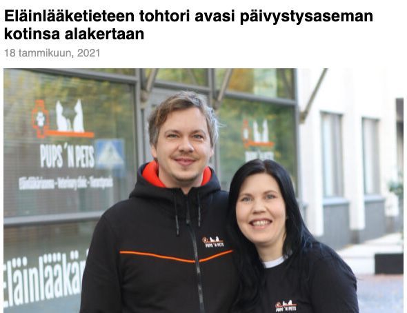 Eläinlääketieteen tohtori avasi päivystysaseman kotinsa alakertaan