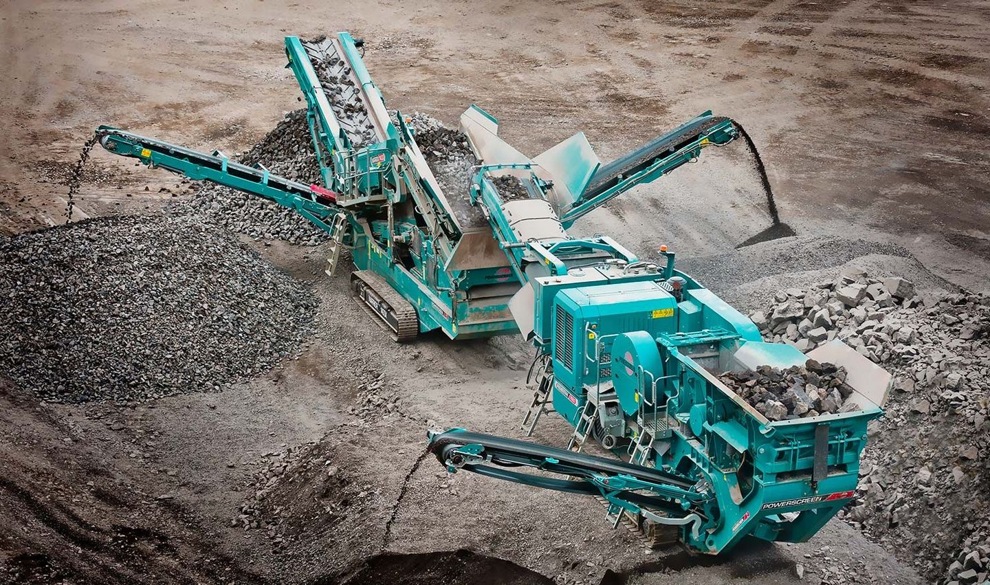 Brjótar hörpur og færibönd frá POWERSCREEN