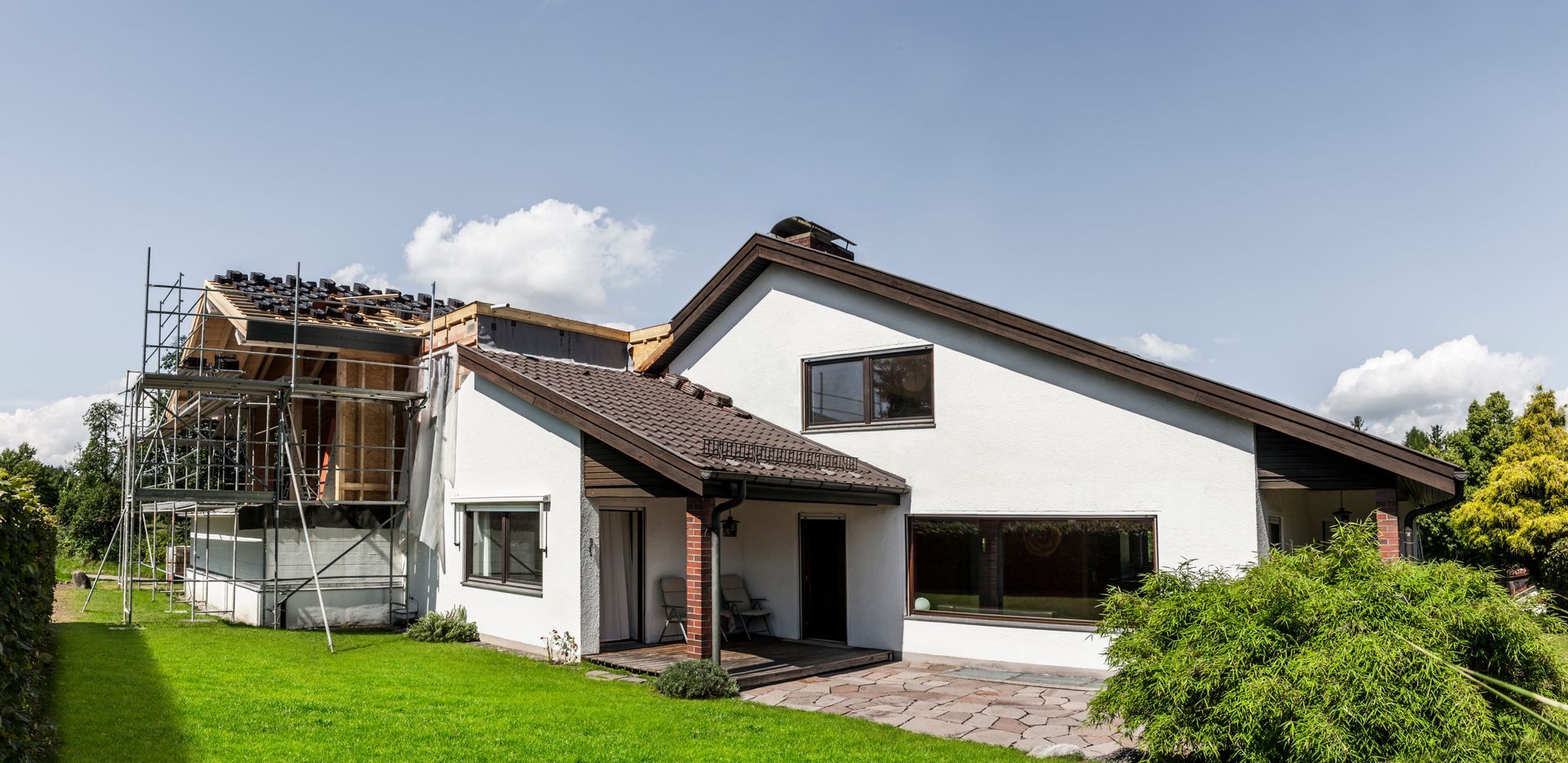 Extension par l'arrière d'une maison