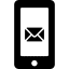 Icon Smartphone mit Briefsymbol