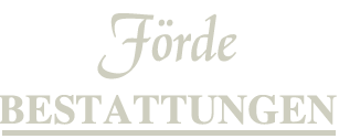 Ein Logo für eine Firma namens Förde Bestattungen