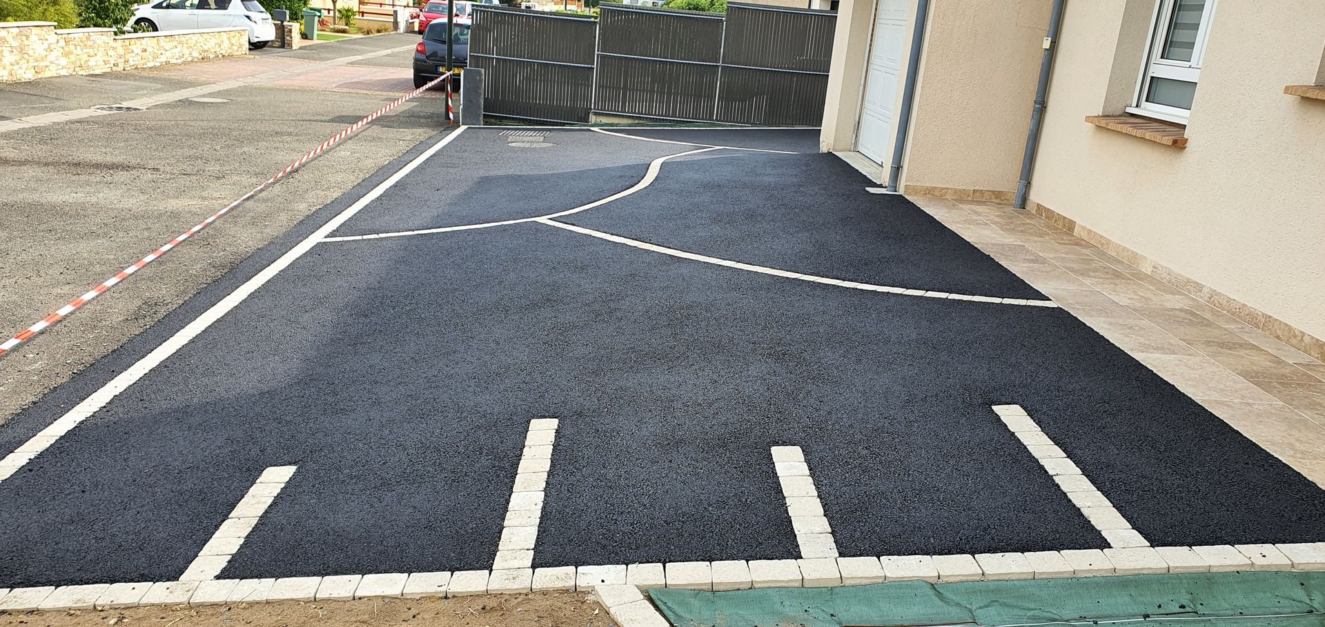 Construction d'une allée de garage