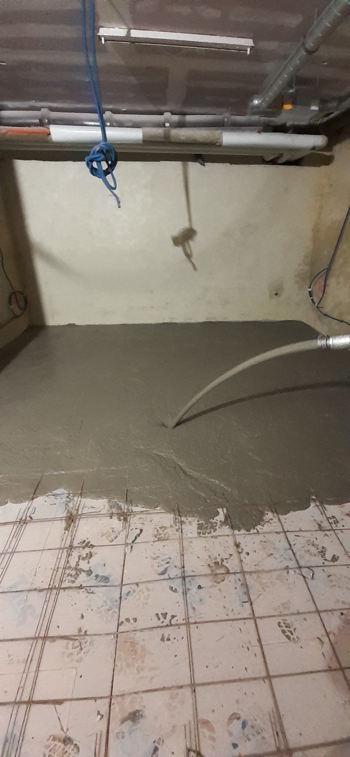 Chape de béton liquide